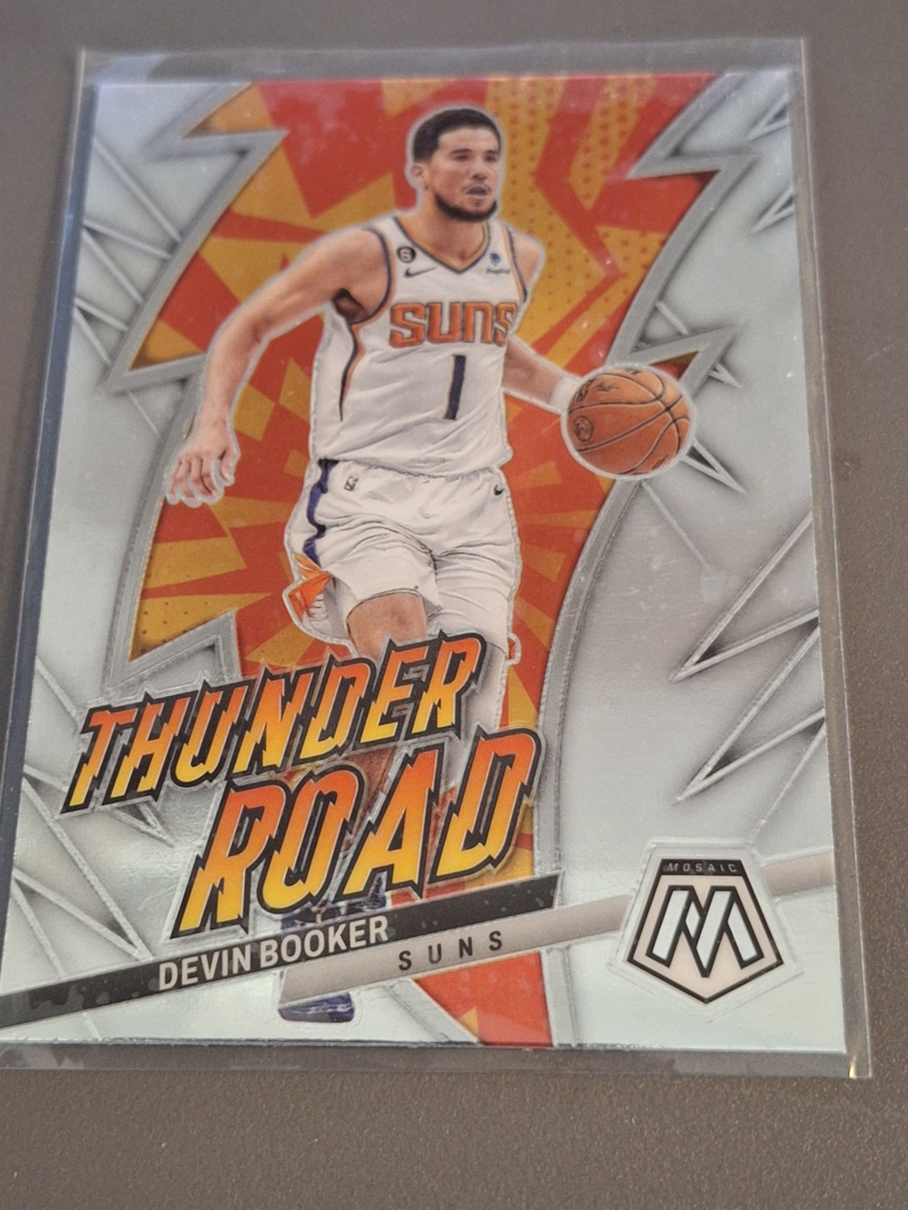 Panini Mosaic Devin Booker Thunder Road Phoenix Suns Basketball Card - Used